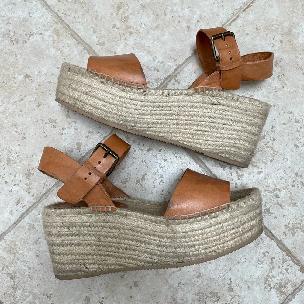 Soludos Tan Minorca Platform Espadrille Sandals